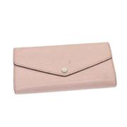 Pre-owned Leather wallets Louis Vuitton Vintage , Pink , Dames