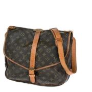 Pre-owned Canvas louis-vuitton-bags Louis Vuitton Vintage , Brown , Da...