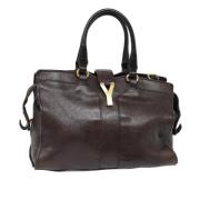 Pre-owned Leather handbags Yves Saint Laurent Vintage , Brown , Dames