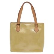 Pre-owned Leather totes Louis Vuitton Vintage , Beige , Dames