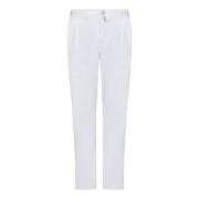 Witte broek met taps toelopende pijpen Kiton , White , Heren