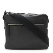 Pre-owned Leather crossbody-bags Hermès Vintage , Black , Dames