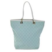 Pre-owned Canvas gucci-bags Gucci Vintage , Blue , Dames