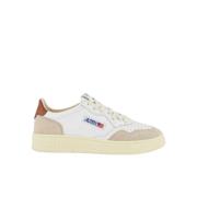 Lage Leren Sneakers - Bruin Autry , White , Heren