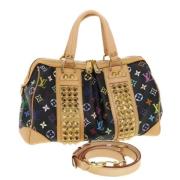 Pre-owned Canvas louis-vuitton-bags Louis Vuitton Vintage , Black , Da...