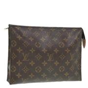 Pre-owned Canvas pouches Louis Vuitton Vintage , Brown , Dames