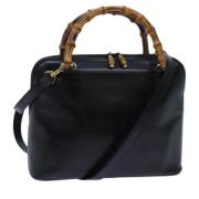 Pre-owned Leather gucci-bags Gucci Vintage , Black , Dames