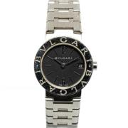 Pre-owned Metal watches Bvlgari Vintage , Black , Dames