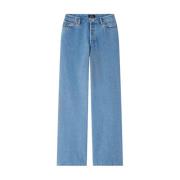 Hoge taille rechte pijp jeans A.p.c. , Blue , Dames