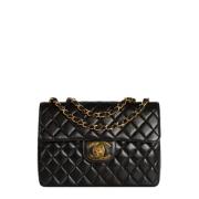 Pre-owned Leather chanel-bags Chanel Vintage , Black , Dames