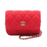 Pre-owned Cotton chanel-bags Chanel Vintage , Red , Dames