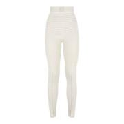 Technische Logo Leggings Fendi , White , Dames