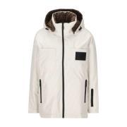 Ski-jack met Logo Double Face Fendi , White , Dames