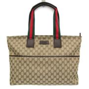 Pre-owned Leather gucci-bags Gucci Vintage , Beige , Dames