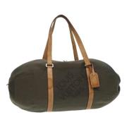 Pre-owned Canvas handbags Louis Vuitton Vintage , Black , Dames