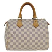 Pre-owned Canvas louis-vuitton-bags Louis Vuitton Vintage , White , Da...