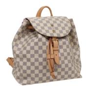 Pre-owned Canvas backpacks Louis Vuitton Vintage , White , Dames