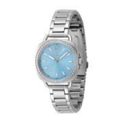 Wildflower Dames Quartz Horloge - Blauwe Wijzerplaat Invicta Watches ,...