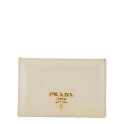 Pre-owned Leather wallets Prada Vintage , Beige , Dames