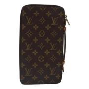 Pre-owned Canvas clutches Louis Vuitton Vintage , Brown , Dames