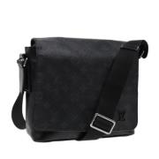 Pre-owned Canvas shoulder-bags Louis Vuitton Vintage , Black , Dames