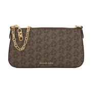 Bruin Leren Accessoires Michael Kors , Brown , Dames