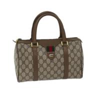 Pre-owned Leather gucci-bags Gucci Vintage , Beige , Dames