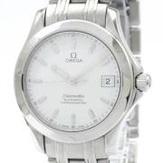 Pre-owned Stainless Steel watches Omega Vintage , White , Heren