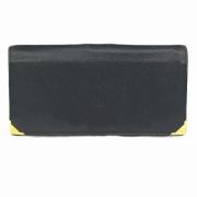 Pre-owned Leather wallets Yves Saint Laurent Vintage , Black , Dames