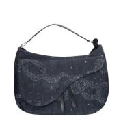 Pre-owned Fabric dior-bags Dior Vintage , Blue , Dames