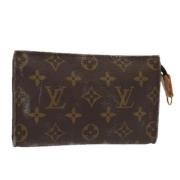 Pre-owned Canvas clutches Louis Vuitton Vintage , Brown , Dames