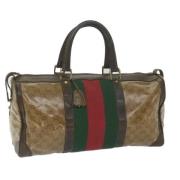 Pre-owned Canvas handbags Gucci Vintage , Green , Dames