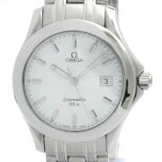 Pre-owned Stainless Steel watches Omega Vintage , White , Heren