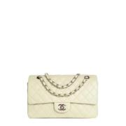 Pre-owned Leather chanel-bags Chanel Vintage , Beige , Dames