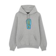 Grijze Katoenen Hoodie Herfst/Winter 2024 Iuter , Gray , Heren