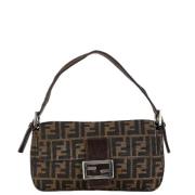 Pre-owned Canvas handbags Fendi Vintage , Brown , Dames