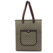 Pre-owned Canvas gucci-bags Gucci Vintage , Beige , Dames