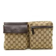 Pre-owned Canvas gucci-bags Gucci Vintage , Beige , Dames