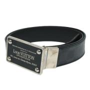 Pre-owned Leather belts Louis Vuitton Vintage , Black , Dames