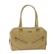 Pre-owned Leather gucci-bags Gucci Vintage , Beige , Dames