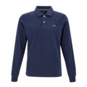 Blauw Lange Mouw Heren Polo Shirt La Martina , Blue , Heren