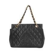 Pre-owned Leather chanel-bags Chanel Vintage , Black , Dames