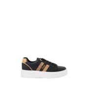 Zwarte Sneakers met Geo Print Detail Alviero Martini 1a Classe , Black...