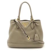 Pre-owned Leather prada-bags Prada Vintage , Beige , Dames