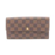 Pre-owned Leather wallets Louis Vuitton Vintage , Brown , Dames