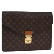 Pre-owned Canvas louis-vuitton-bags Louis Vuitton Vintage , Brown , Da...