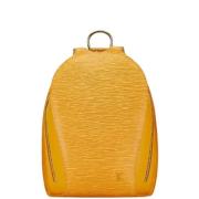 Pre-owned Leather backpacks Louis Vuitton Vintage , Yellow , Dames