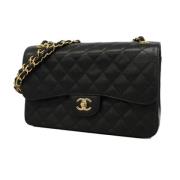 Pre-owned Leather chanel-bags Chanel Vintage , Black , Dames