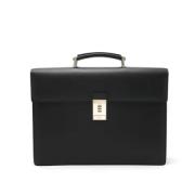 Pre-owned Leather briefcases Prada Vintage , Black , Dames