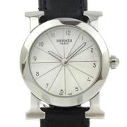 Pre-owned Stainless Steel watches Hermès Vintage , Gray , Dames